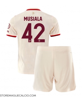 Bayern Munich Jamal Musiala #42 Maglia Gara Terza Repliche 2024-25 Bambino